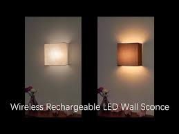 Wireless Rechargeable Led Wall Sconce