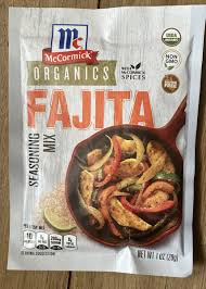 mccormick gluten free organics fajita