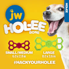 jw hol ee bone chew treat dog toy