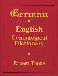german english genealogical dictionary