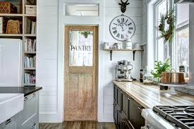 Vintage Look With Antique Doors For Pantry