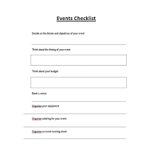 50 Professional Event Planning Checklist Templates Template Lab
