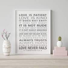 Patient Love Is Kind Scripture Wall Art