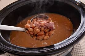 southern crock pot pinto beans with ham