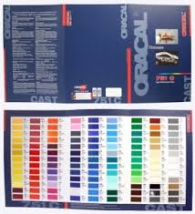 Oracal 751c Colour Card With 117 Foil Colours