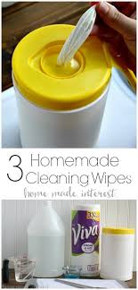 three homemade cleaning wipes recipes