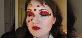 apply ladybug makeup for halloween