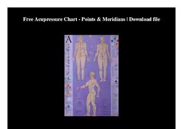 Free Acupressure Chart Points Meridians Download File