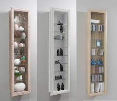 Glass Wood Display Cabinet Shelving