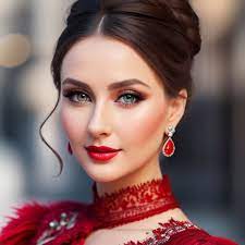 eye makeup for red dress