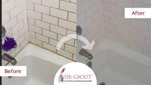 Shower With A Tile And Grout Cleaning