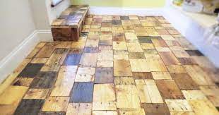 diy pallet wood floor cost only 100