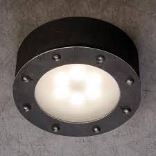 Round Led Ceiling Light Made Of Wrought