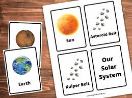 free solar system flashcards nature