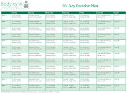 90 Day Workout Plan 9 Examples