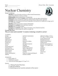 Nuclear Chemistry Notes Packet