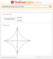Parametric Plots In Wolfram Alpha