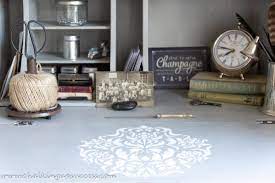 Stencil Furniture With Chalk Paint