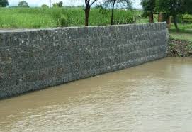 Gabion Retaining Wall For Barrage Bank