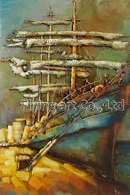 3d metal painting for boat china wall