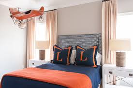 navy and orange living rooms design ideas