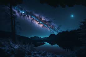 nature background amazing night sky