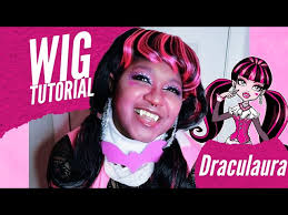 draculaura cosplay wig styling tutorial
