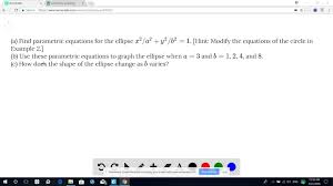 Find Parametric Equations For The