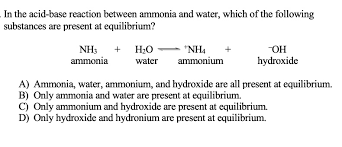 Nh3 Ammonia H2o Water