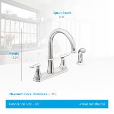 Kitchen faucet sprayers offer added convenience to any kitchen sink. Moen Ca87015 Solidad High Arc Kitchen Faucet Build Com