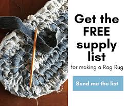 instructions to make your own rag rugs