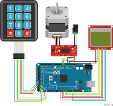 control a stepper motor using a keypad