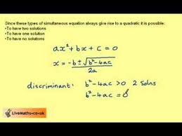 Simultaneous Equations 1 Linear 1