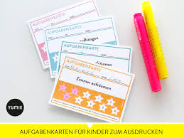 Hier finden sie ein belohnungssystem für kinder zum kostenlosen ausdrucken. Aufgabenkarten Zum Ausdrucken Yumie Planer Pdf Download