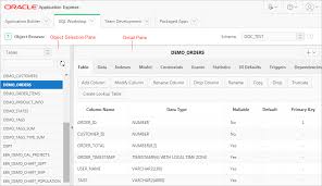 database objects with object browser