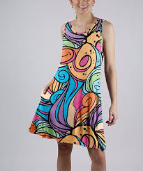 The relationship hinges on this swing style's versatility. Beyond This Plane Blue Peach Pop Abstract Pocket Swing Dress Women Plus Best Price And Reviews Zulily