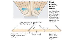 tongue and groove paneled ceiling tips