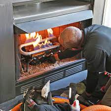 gas fireplace insert repair install