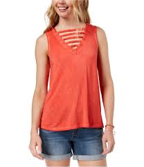 Hippie Rose Womens Cut Out Muscle Tank Top