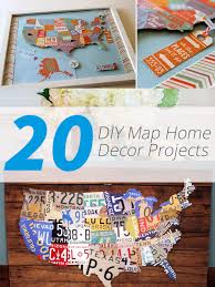 Rustic wall decor home decor gift christmas gift wooden map large travel map 5th anniversary gift wall decor travel map world map 60% sale free worldwide shipping by ups ⏱. 20 Diy Map Home Decor Projects For A Travel Inspired Interior Home Design Lover