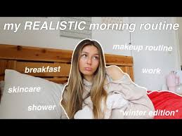 my realistic winter morning routine as