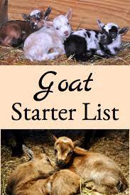 goat starter list