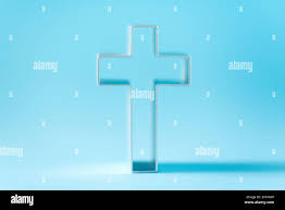 cross on blue background with