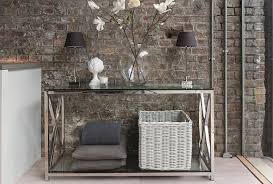 Modern Glass Console Table Neptune By