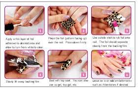 nail art transfer foil instructions