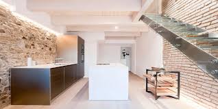 a kitchen with freestanding elements