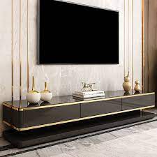 Black Tv Media Console With Storage