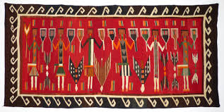 large navajo yei pictorial rug c 1930