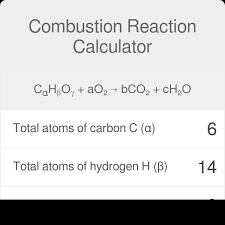 Combustion Reaction Calculator