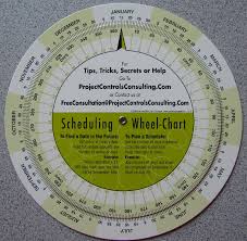 Free Schedule Wheel Project Controls Planning And Scheduling